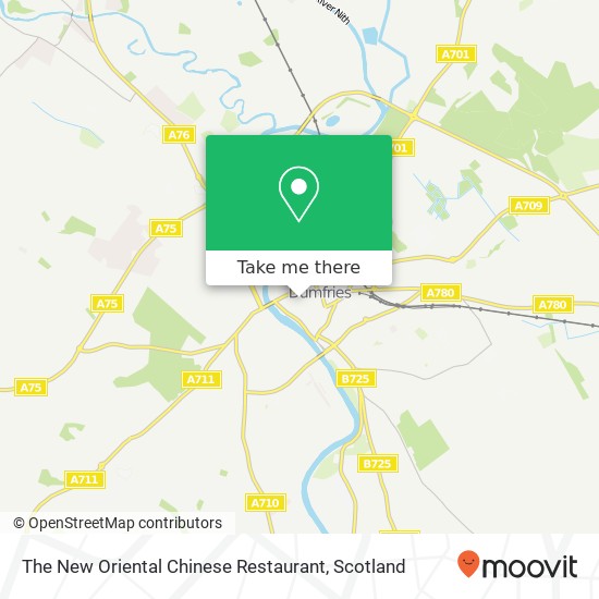 The New Oriental Chinese Restaurant map