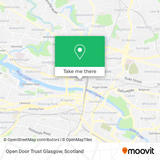 Open Door Trust Glasgow map