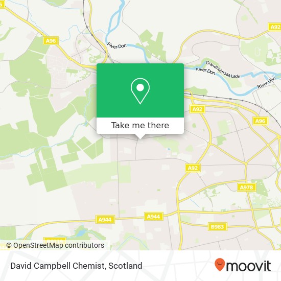 David Campbell Chemist map