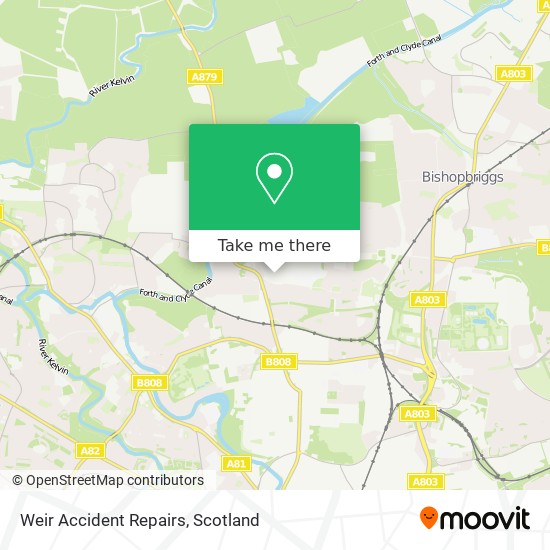 Weir Accident Repairs map