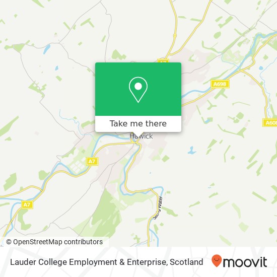 Lauder College Employment & Enterprise map