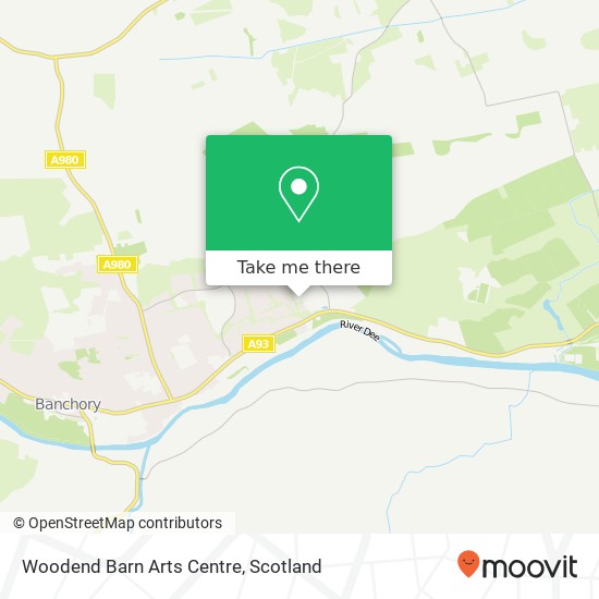Woodend Barn Arts Centre map