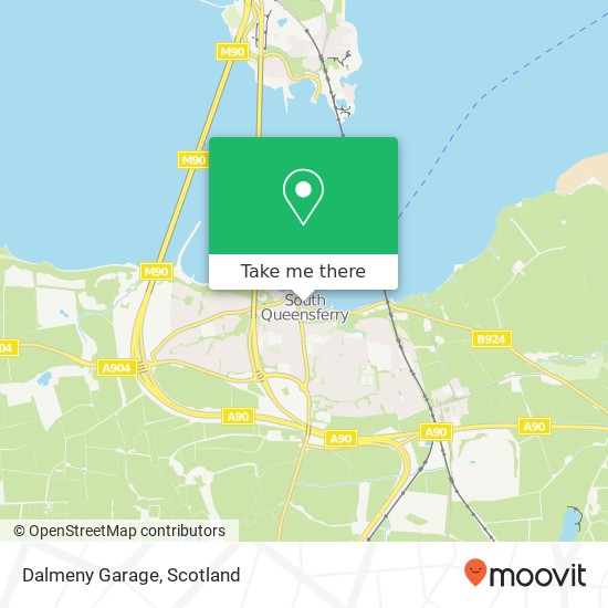 Dalmeny Garage map