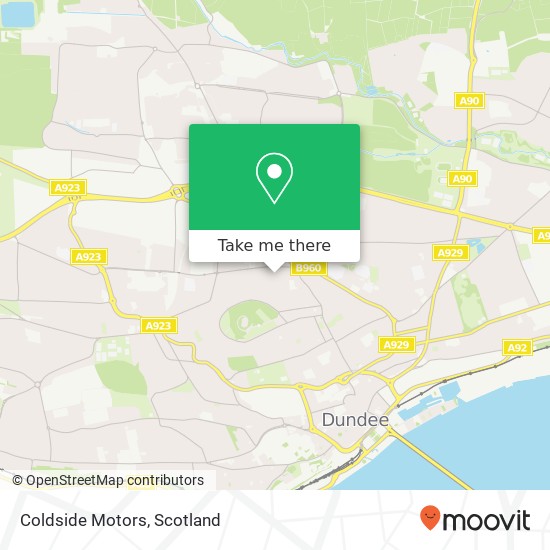 Coldside Motors map