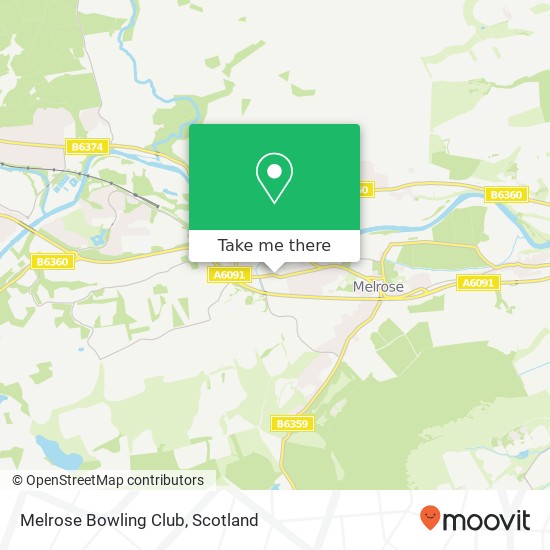 Melrose Bowling Club map