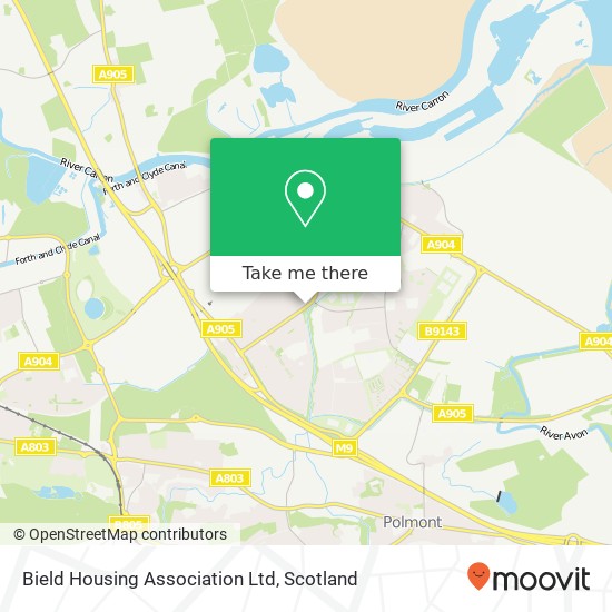 Bield Housing Association Ltd map