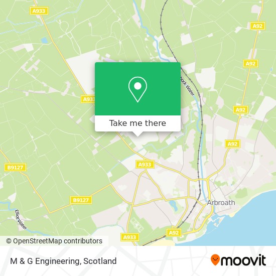 M & G Engineering map