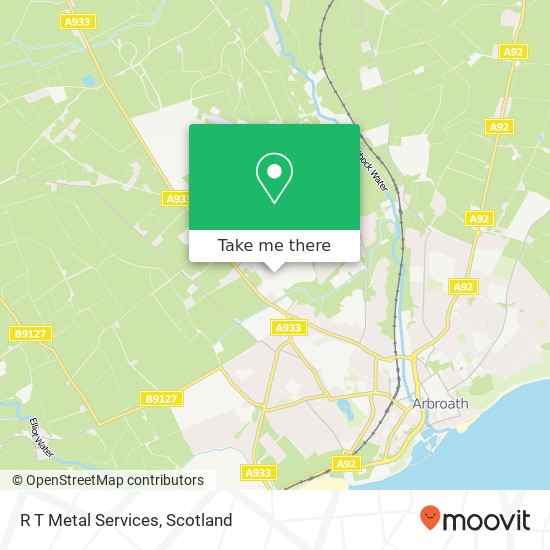 R T Metal Services map