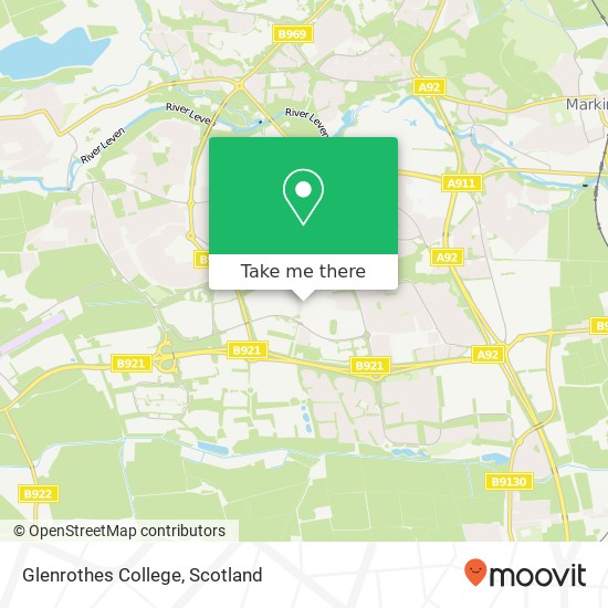 Glenrothes College map
