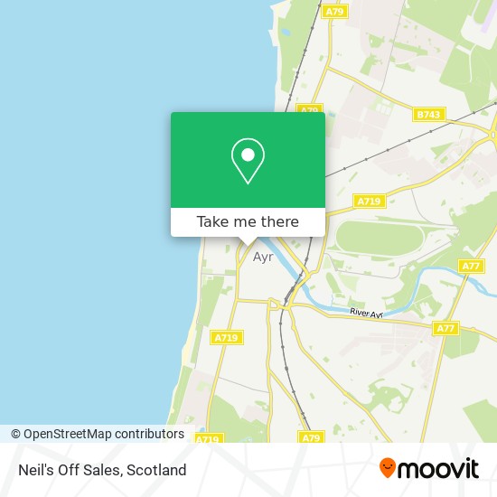 Neil's Off Sales map