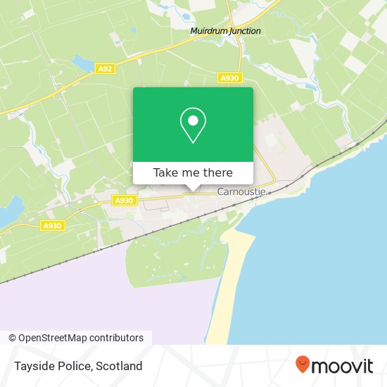 Tayside Police map