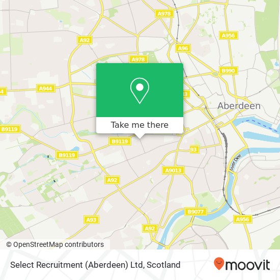 Select Recruitment (Aberdeen) Ltd map