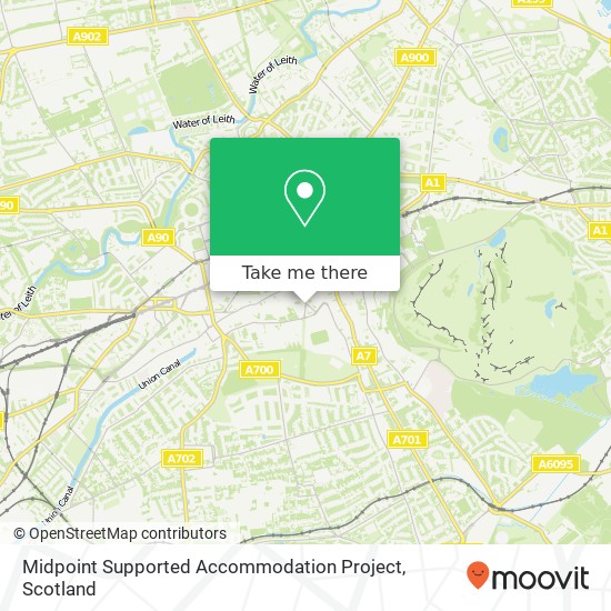 Midpoint Supported Accommodation Project map