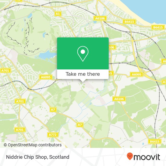 Niddrie Chip Shop map