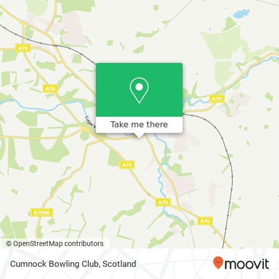 Cumnock Bowling Club map