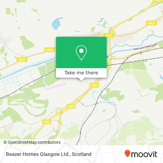 Beazer Homes Glasgow Ltd. map