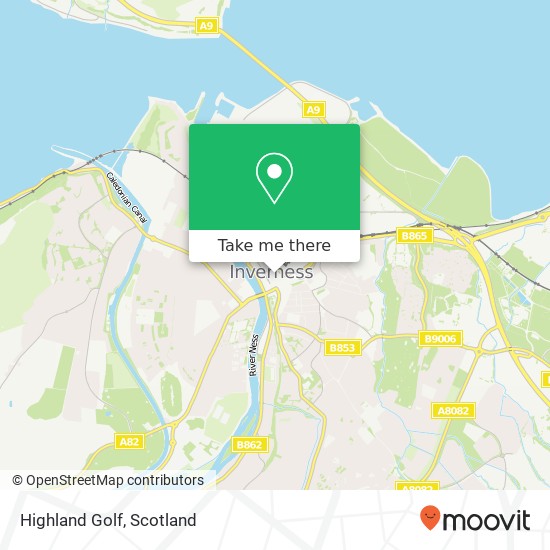 Highland Golf map