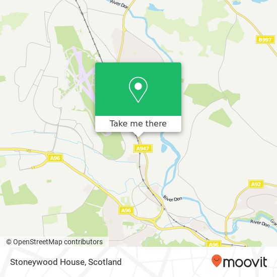 Stoneywood House map