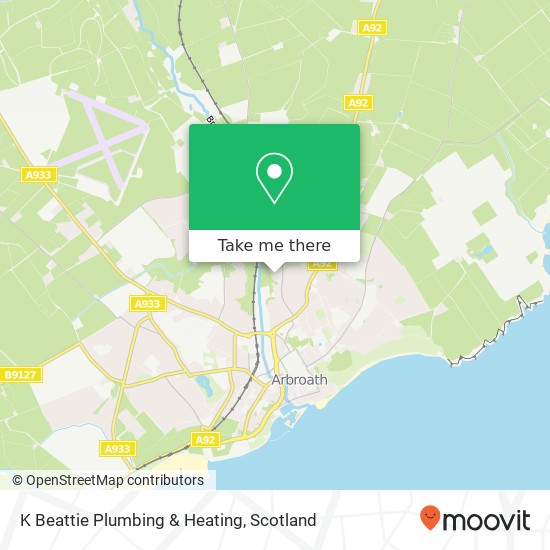 K Beattie Plumbing & Heating map