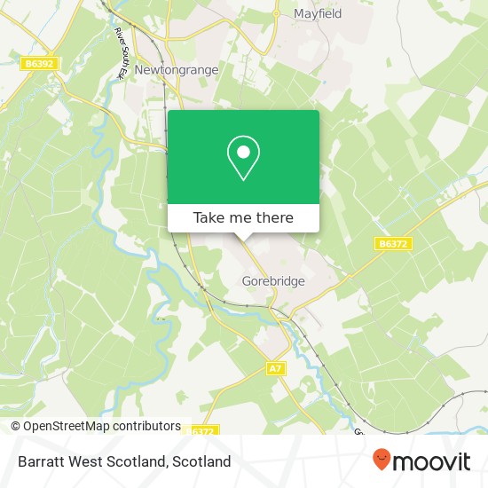 Barratt West Scotland map
