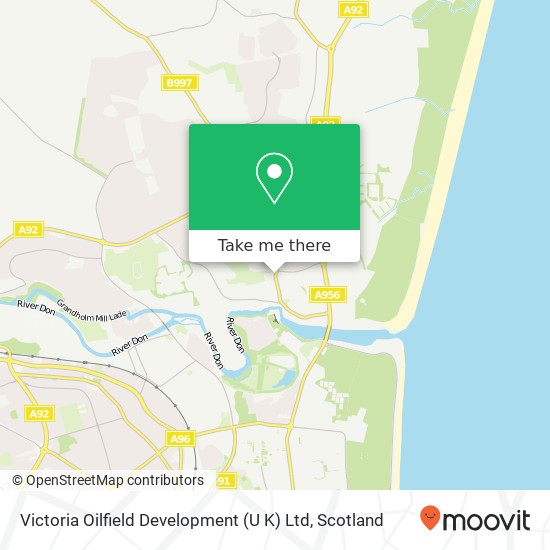 Victoria Oilfield Development (U K) Ltd map