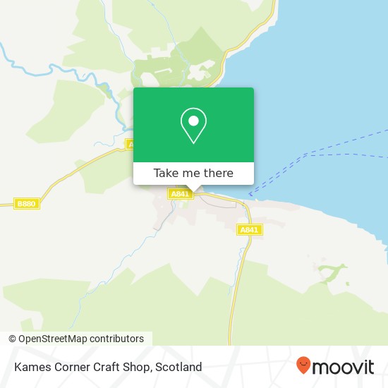 Kames Corner Craft Shop map