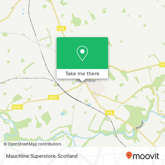 Mauchline Superstore map