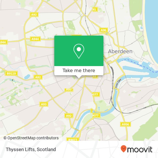 Thyssen Lifts map