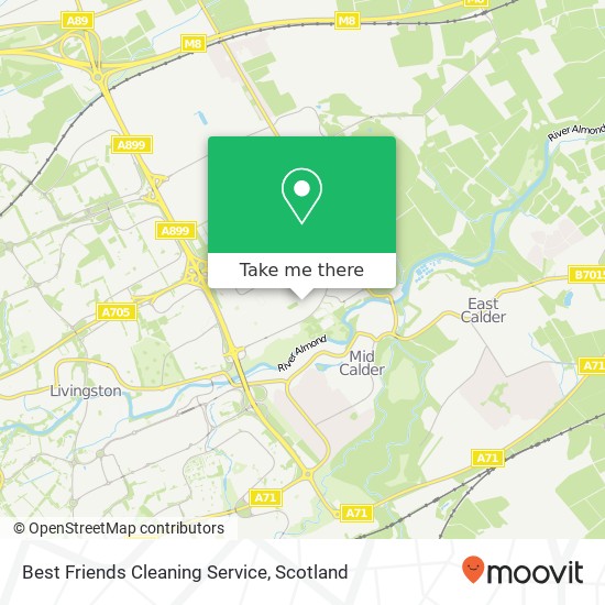 Best Friends Cleaning Service map