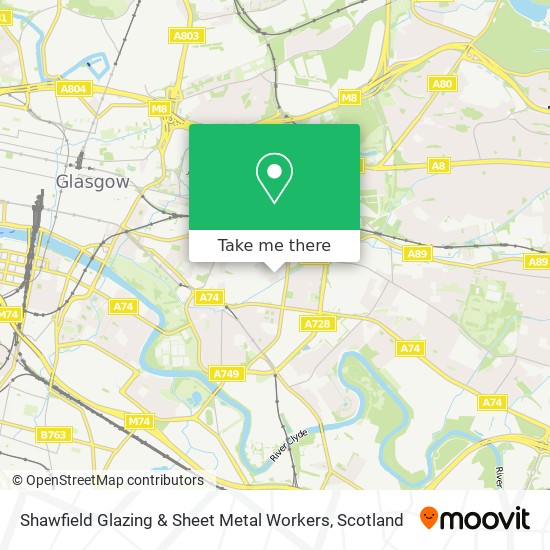Shawfield Glazing & Sheet Metal Workers map