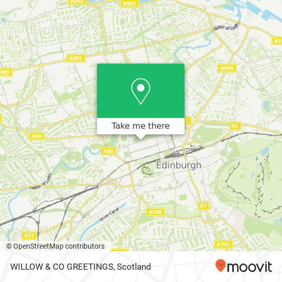 WILLOW & CO GREETINGS map