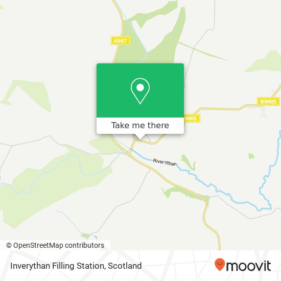 Inverythan Filling Station map
