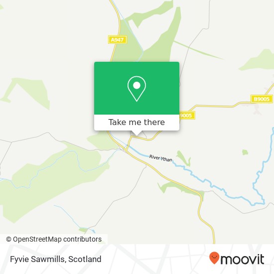 Fyvie Sawmills map