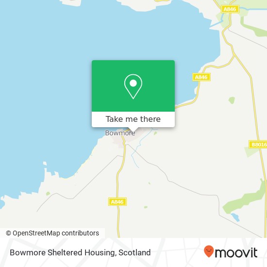 Bowmore Sheltered Housing map