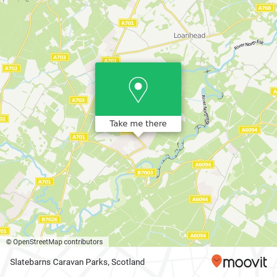 Slatebarns Caravan Parks map