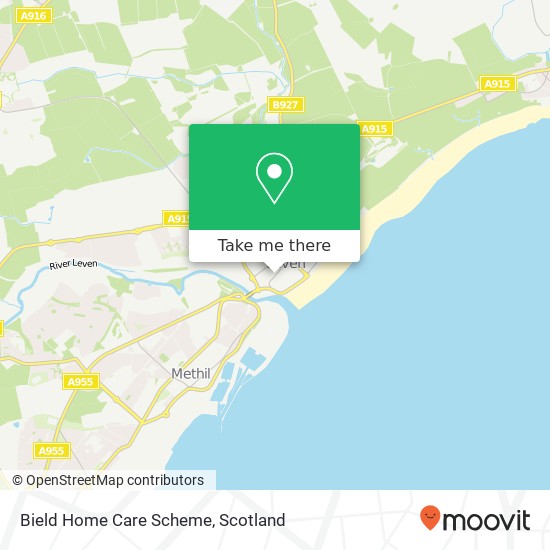 Bield Home Care Scheme map