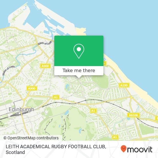 LEITH ACADEMICAL RUGBY FOOTBALL CLUB map