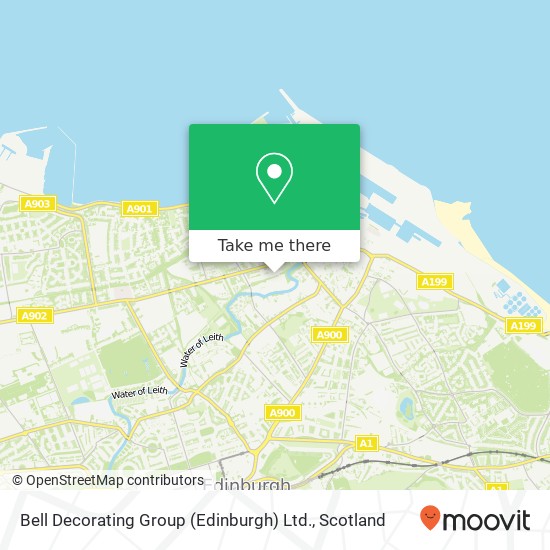 Bell Decorating Group (Edinburgh) Ltd. map