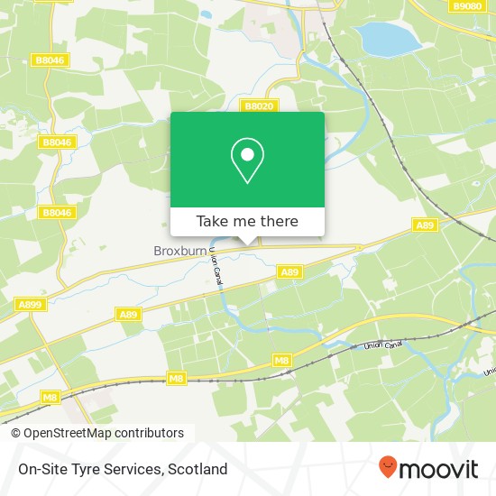 On-Site Tyre Services map