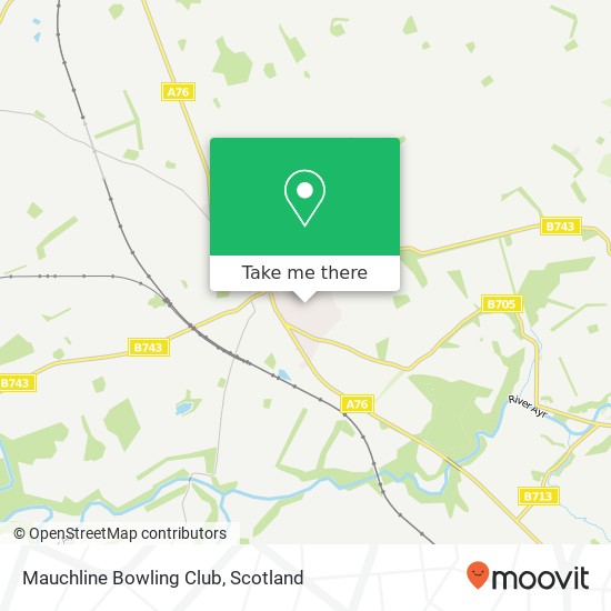 Mauchline Bowling Club map