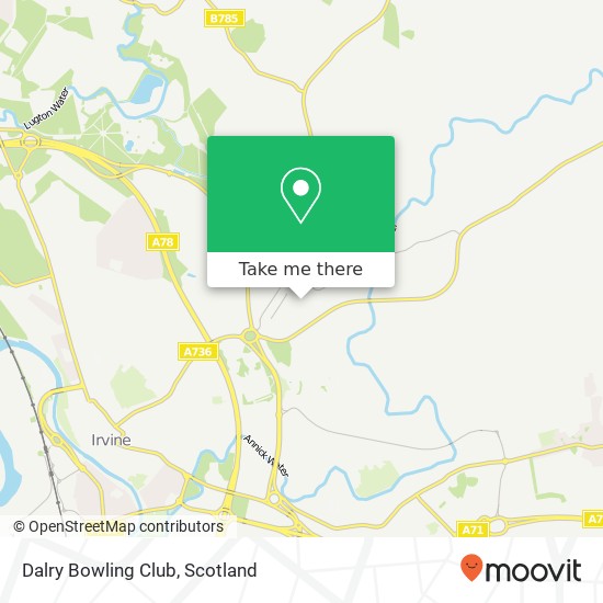 Dalry Bowling Club map