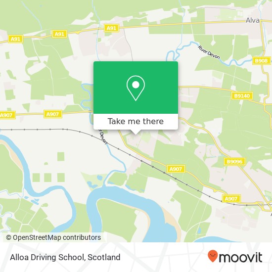 Alloa Driving School map