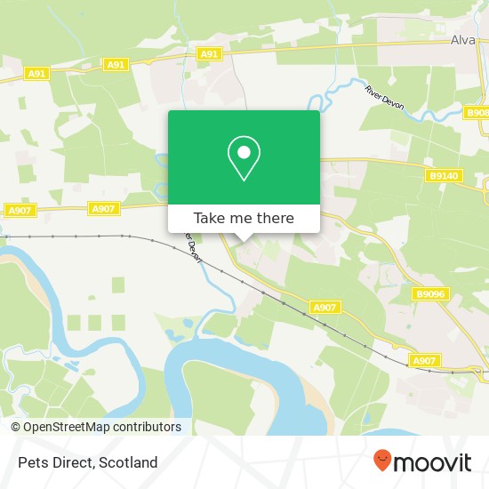 Pets Direct map