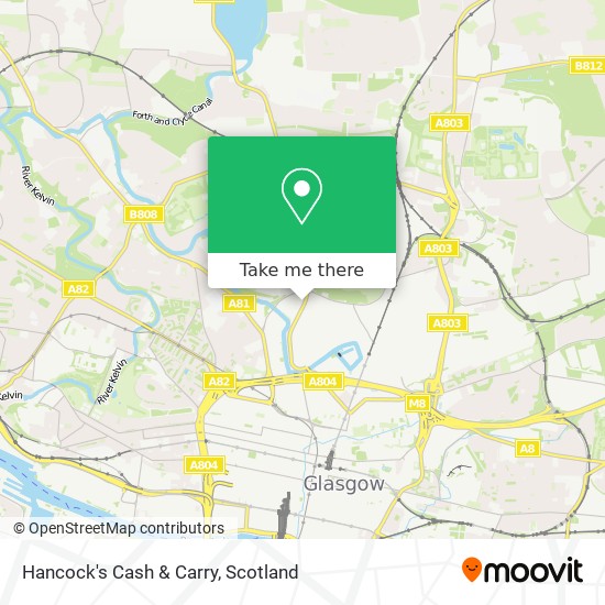 Hancock's Cash & Carry map