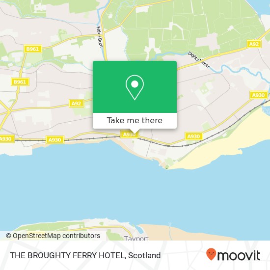 THE BROUGHTY FERRY HOTEL map