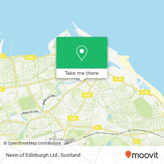Nevin of Edinburgh Ltd. map