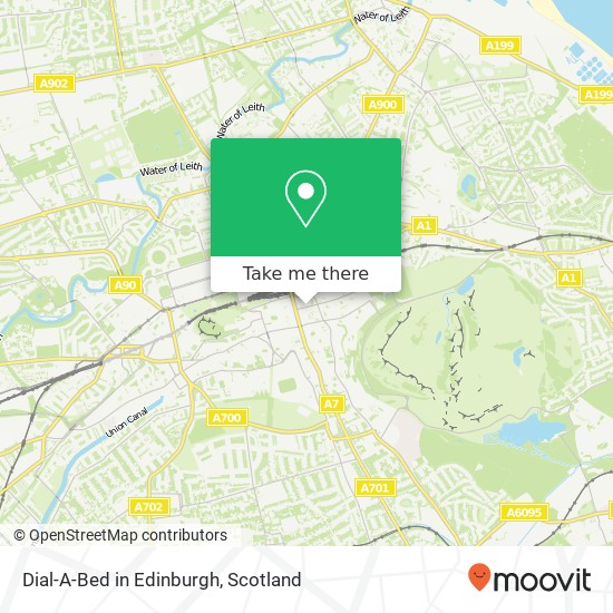 Dial-A-Bed in Edinburgh map