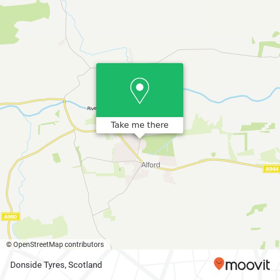 Donside Tyres map