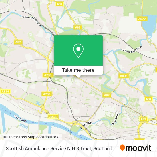 Scottish Ambulance Service N H S Trust map