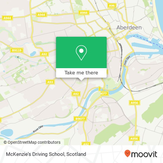 McKenzie's Driving School map